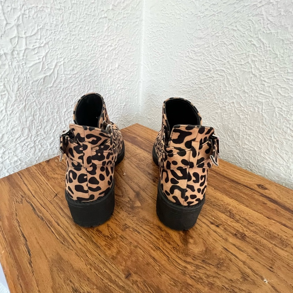 Leopard Print Ankle Boots - Picture 4 of 4